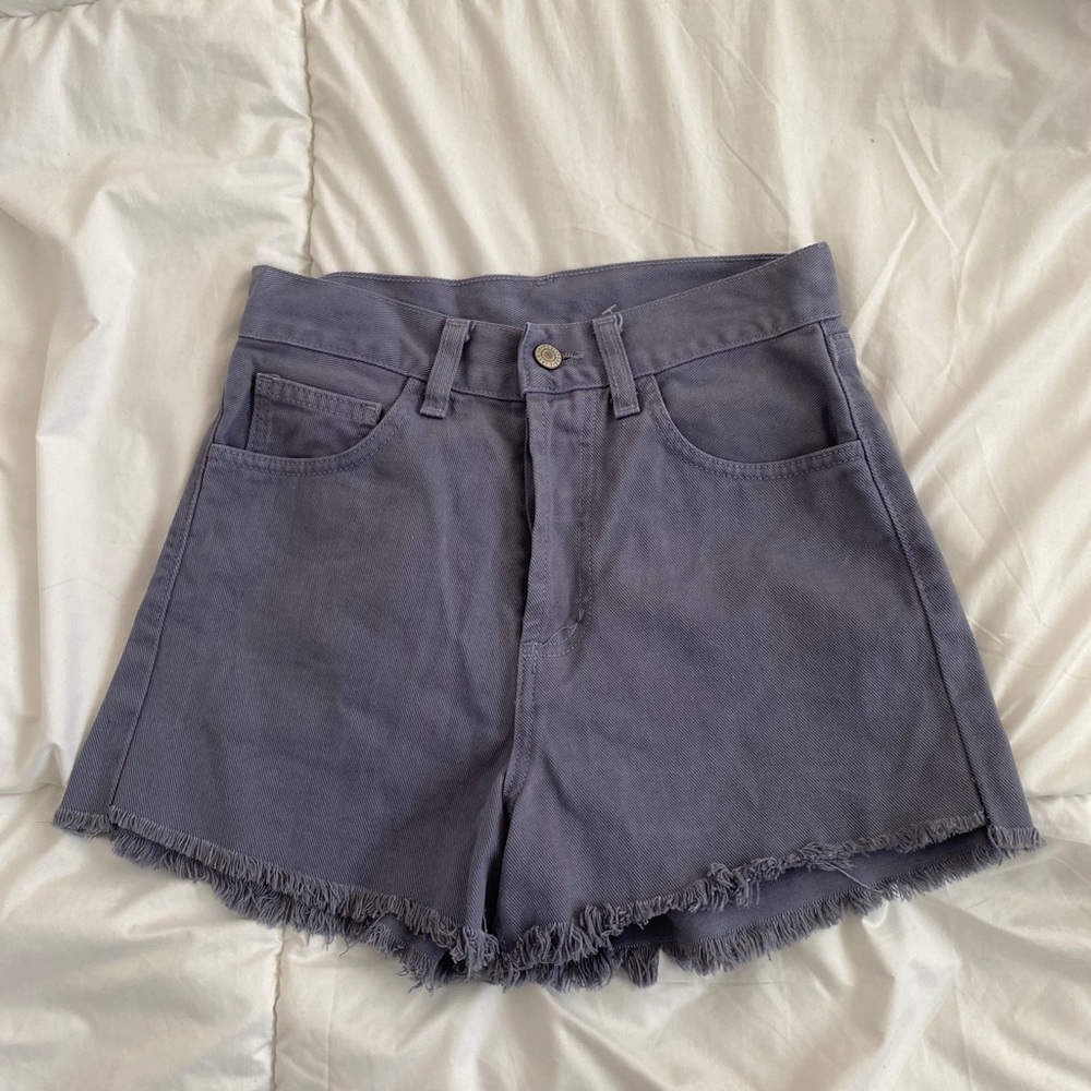 John galt blue denim shorts